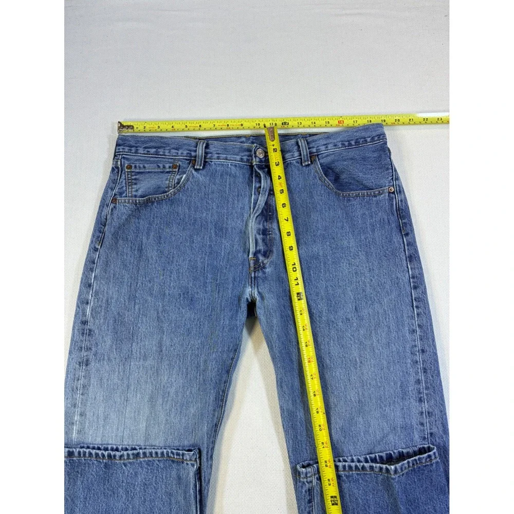 Vintage Levis‎ 501 Mens Straight Leg Blue Denim Button Fly Jeans 38x30